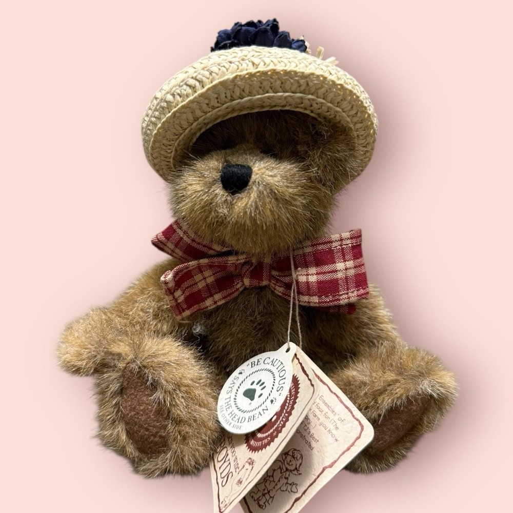 Boyds Bears "Betty Jane Maybeary" Jointed Plush 7" Tall‎ Best Dressed With Tags